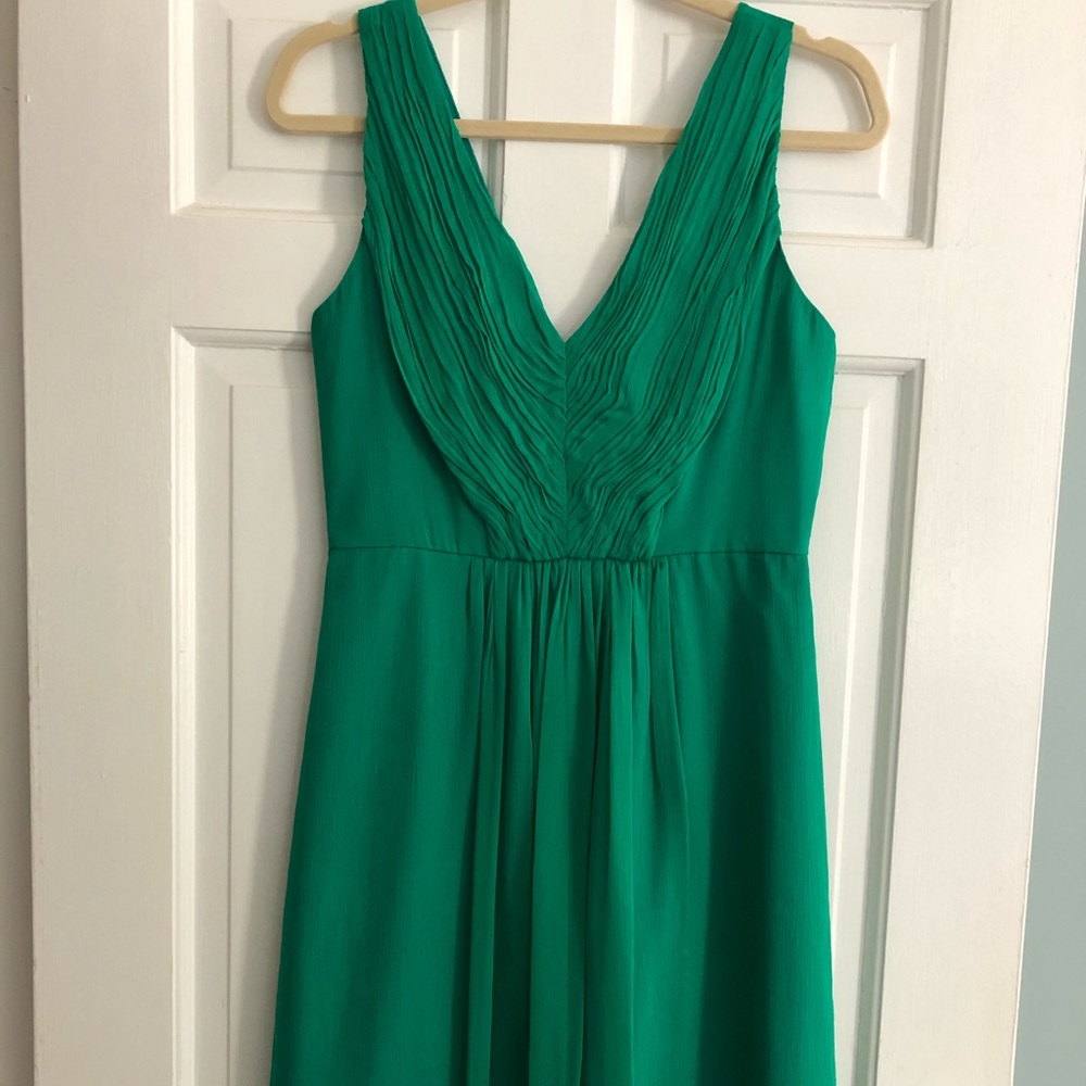 Jcrew size 4, emerald green dress from their wedding collection.